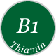 Vitamin B1 Thiamin Logo